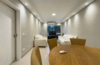Apartamento beira mar, reformado, com varanda e lazer, praia das asturias, guaruja | hexus