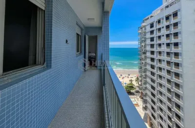 Apartamento com varanda e vista mar na quadra mar da praia das pitangueiras, guaruja