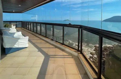 Apartamento frente mar com varanda gourmet e lazer na praia das asturias, guaruja