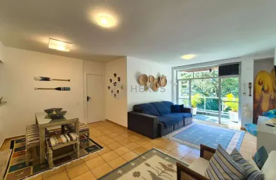 Apartamento com varanda e lazer na praia das pitangueiras, guaruja