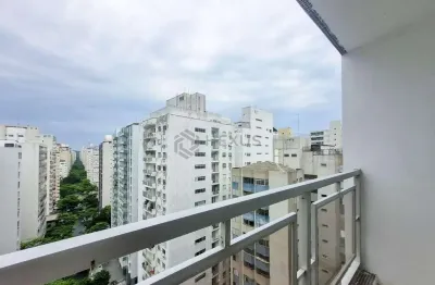 Apartamento frente rua com varanda na praia das pitangueiras na quadra mar da praia das pitangueira