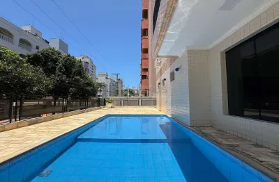 Apartamento com varanda e lazer na praia das asturias, guaruja