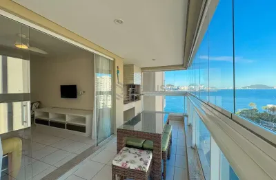 Apartamento frente mar com varanda gourmet e lazer completo na praia das asturias, guaruja