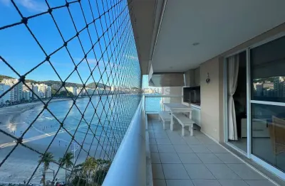 Apartamento frente mar com varanda gourmet e lazer completo na praia das asturias, guaruja