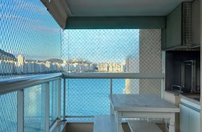 Apartamento frente mar com varanda gourmet vista mar e lazer completo na Praia das Asturias, Guaruj