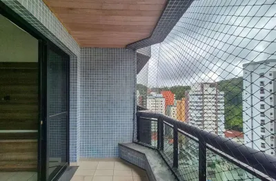 Apartamento com varanda e lazer na praia das pitangueiras, guaruja