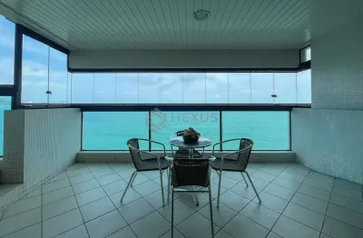 Apartamento frente mar com varanda gourmet e lazer completo na praia das pitangueiras, guaruja