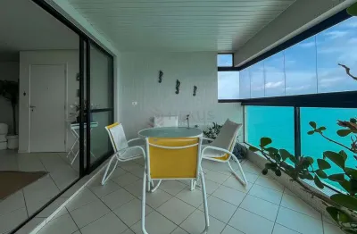 Apartamento frente mar com varanda gourmet e lazer completo na praia das pitangueiras, guaruja
