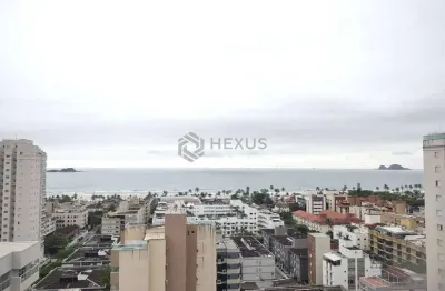 Apartamento com varanda gourmet e vista mar na praia da enseada, guaruja