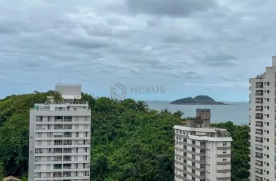 Apartamento com varanda, vista mar e lazer na praia das asturias, guaruja