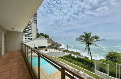 Apartamento com varanda, lazer e vista mar na beira mar da praia das asturias, guaruja