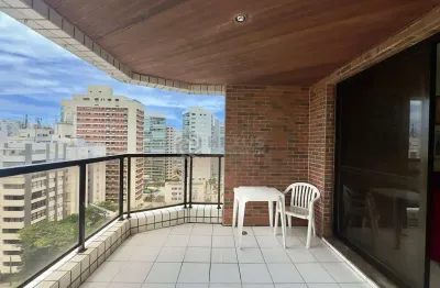 Apartamento com varanda vista mar e lazer a uma quadra da praia das asturias, guaruja