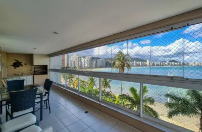 Apartamento reformado frente mar com varanda gourmet e lazer em prédio novo na praia das asturias,