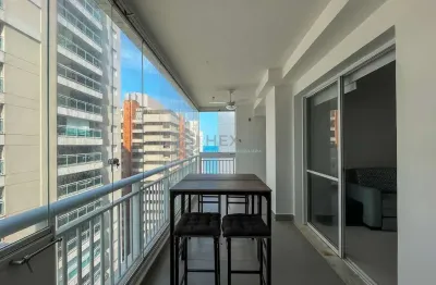 Apartamento com varanda gourmet vista mar e lazer em prédio novo na Praia das Asturias, Guaruja