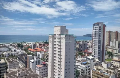 Apartamento com varanda gourmet vista mar na Praia da Enseada, Guaruja