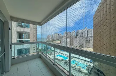 Apartamento com varanda vista mar e lazer na beira mar da Praia das Asturias, Guaruja