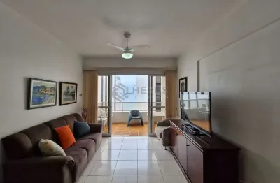 Apartamento frente mar com varanda e lazer na Praia das Asturias, Guaruja