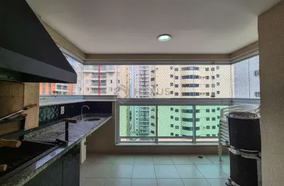 Apartamento com varanda gourmet vista mar e lazer na Praia das Pitangueiras, Guaruja