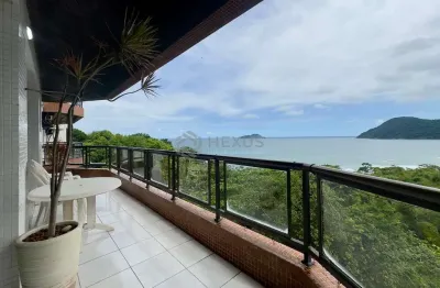 Apartamento com varanda vista mar e lazer na beira mar da Praia do Tombo, Guaruja