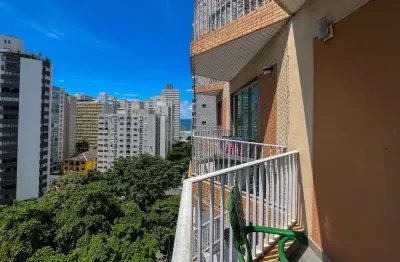 Apartamento com sacadas, 2 vagas e lazer à venda, Pitangueiras, Guarujá, SP