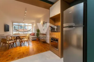 Apartamento à venda em pinheiros com 3 quartos (1 suíte) e 1 vaga de garagem, mobiliado e com 111m² de área útil, a 400m do metrô clínicas.