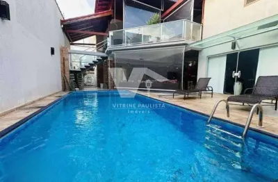 Sobrado de alto padrão na vila guilhermina com 3 quartos (1 suíte), 3 vagas, piscina grande e churrasqueira. próximo ao metrô vila guilhermina.