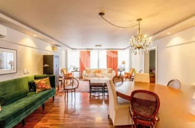 Apartamento mobiliado em higienópolis com 3 quartos (2 suítes) e 2 vagas. 169m² e academia.