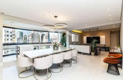 Apartamento na avenida iraí com 160m², 3 suítes e 3 vagas. ar condicionado e 3 salas. lazer com piscina e academia.