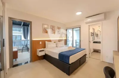 Apartamento na Rua Bela Cintra com 45m² e 1 quarto. Mobiliado, varanda e ar condicionado. Próximo ao Metrô Higienópolis-Mackenzie e Paulista.