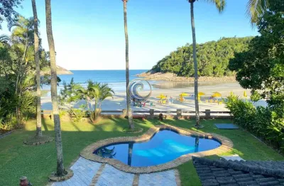 Casa frente mar para venda em guarujá, praia do pernambuco, 4 dormitórios, 2 suítes, 6 banheiros, 5 vagas