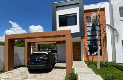 Excelente sobrado de alto padrão semi mobiliado com 03 dormitórios, sendo 01 suite com closet, no fátima em canoas