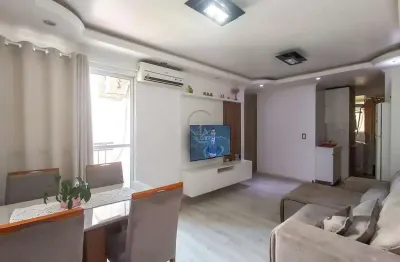 Imóvel com churrasqueira e sacada em canoas - apartamento no residencial valência