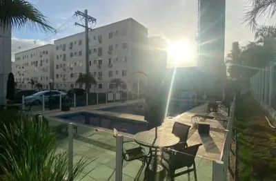 Apartamento térreo com 2 dormitórios e 2 espaços externos, 1 vaga, no bairro são josé, condomínio porto ágata.