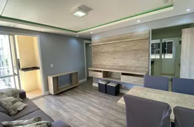 Apartamento de 02 dormitórios sacada com churrasqueira/igara