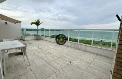 Cobertura de alto padrão 3 quartos/2 suítes, 2 vagas e lazer completo de frente para o mar em camburi