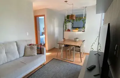 Apartamento semi mobiliado à venda no residencial claret em araucária – 2 quartos, 38m²