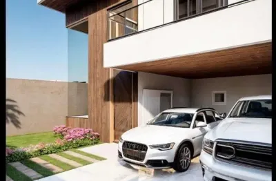 Sobrado alto padrão à venda em araucária – 3 suítes, piscina e salão de festas no bairro iguaçu