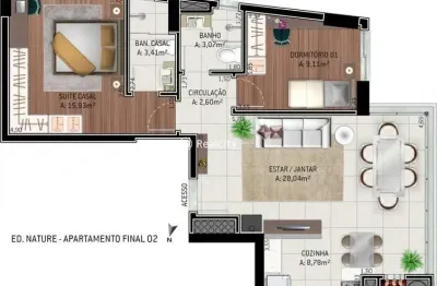 Apartamento com 2 quartos à venda na travessa niterói, 122, cidade alta, bento gonçalves por r$ 838.000