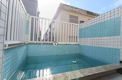 Sobreposta alta duplex com área de lazer privativa na aparecida!! aqui na anne lopes corretora!!