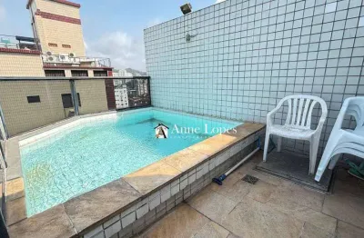 Oportunidade!cobertura com piscina , e vista mar na pompéia em santos