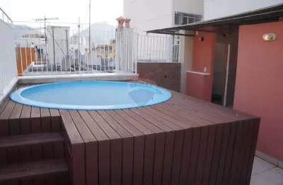 Cobertura duplex de 100 m2 com 4 quartos, 2 suítes, vaga e piscina privativa à venda no maracanã, rio de janeiro