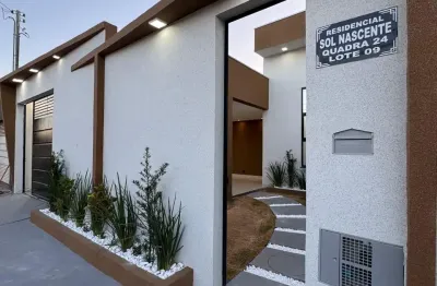 Belíssima casa de alto padrão em águas lindas pé direito alto