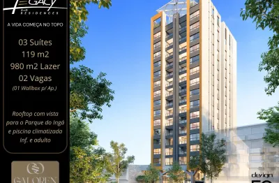 Légacy s=d residences, o alto padrão na rua santos dumont, maringá — 3 suítes, 2 a 3 vagas e wallbox exclusivo por ap.