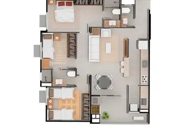 Apartamento com 3 dormitórios à venda sendo 1 suíte, 81.07 m² por - r$ 817.415,51 - vila nova - blumenau/sc