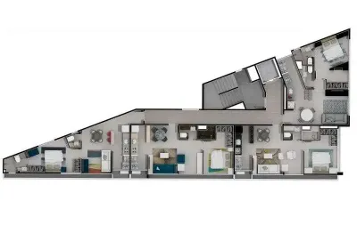 Apartamento com 1 dormitório à venda sendo 1 suíte, 46.33 m² por - r$ 631.164,89 - itoupava seca - blumenau/sc