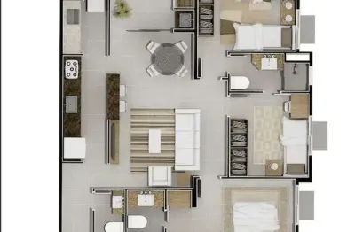 Apartamento com 3 dormitórios à venda sendo 1 suíte, 82.71 m² por - r$ 821.687,37 - vila nova - blumenau/sc