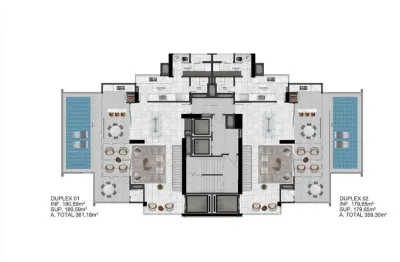 Cobertura com 6 dormitórios à venda sendo 6 suítes, 359.3 m² por - r$ 7.560.157,96 - pioneiros - bal. camboriú/sc