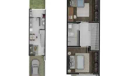 Sobrado com 3 dormitórios à venda sendo 1 suíte, 127,9m² por - r$ 389.000,00 - itoupava central - blumenau/sc