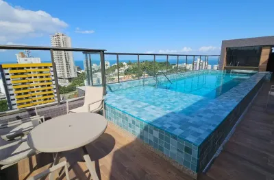 Studio aconchegante na barra em condomínio moderno, a 300m do shopping barra e 800m do porto da barra