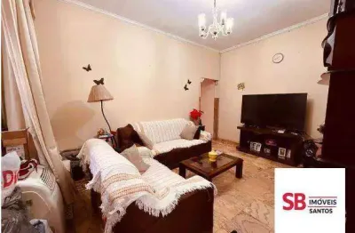 Casa com 3 dormitórios à venda, 248 m² - marapé - santos/sp